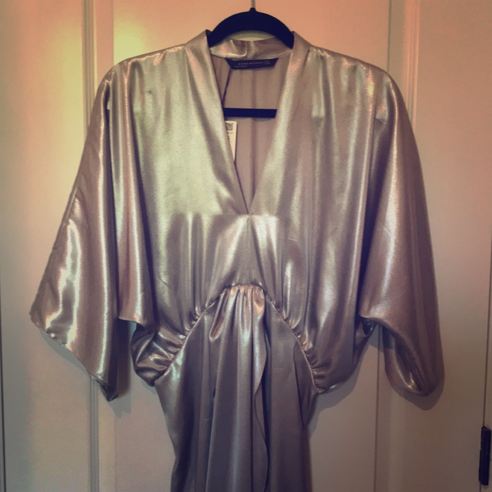 Silver 20s inspired dress from Zara